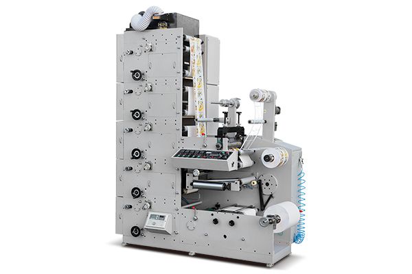 Machine d'impression flexographique avec station de découpage rotatif ZBS-450